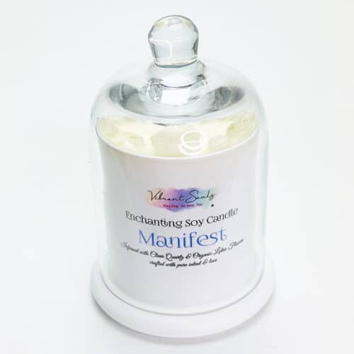 Vibrant Souls Manifest Soy Candle Cloche