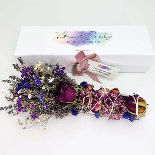 Vibrant Souls Botanical Smudge Stick - Pink Boxed
