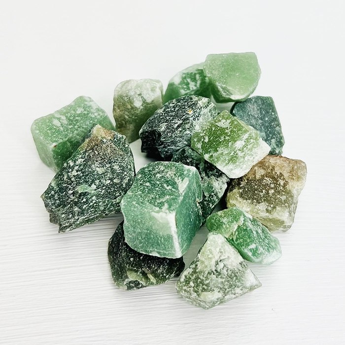 Raw Green Aventurine is used to attract Wealth, Good Fortune and Prosperity